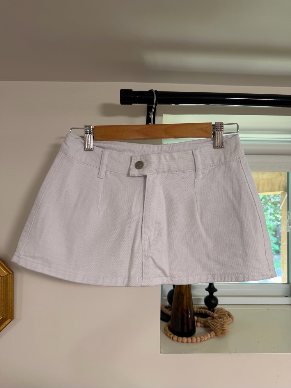 Womenโs A-Line Denim Mini Skort NEW